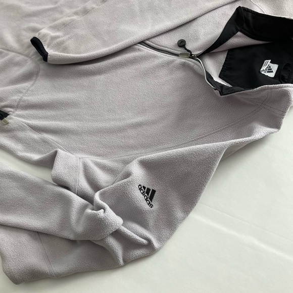 Adidas’s Gray Pullover fleece 3 quarter Zip Size: Men's 2XL Excellent Condition - Picture 12 of 14